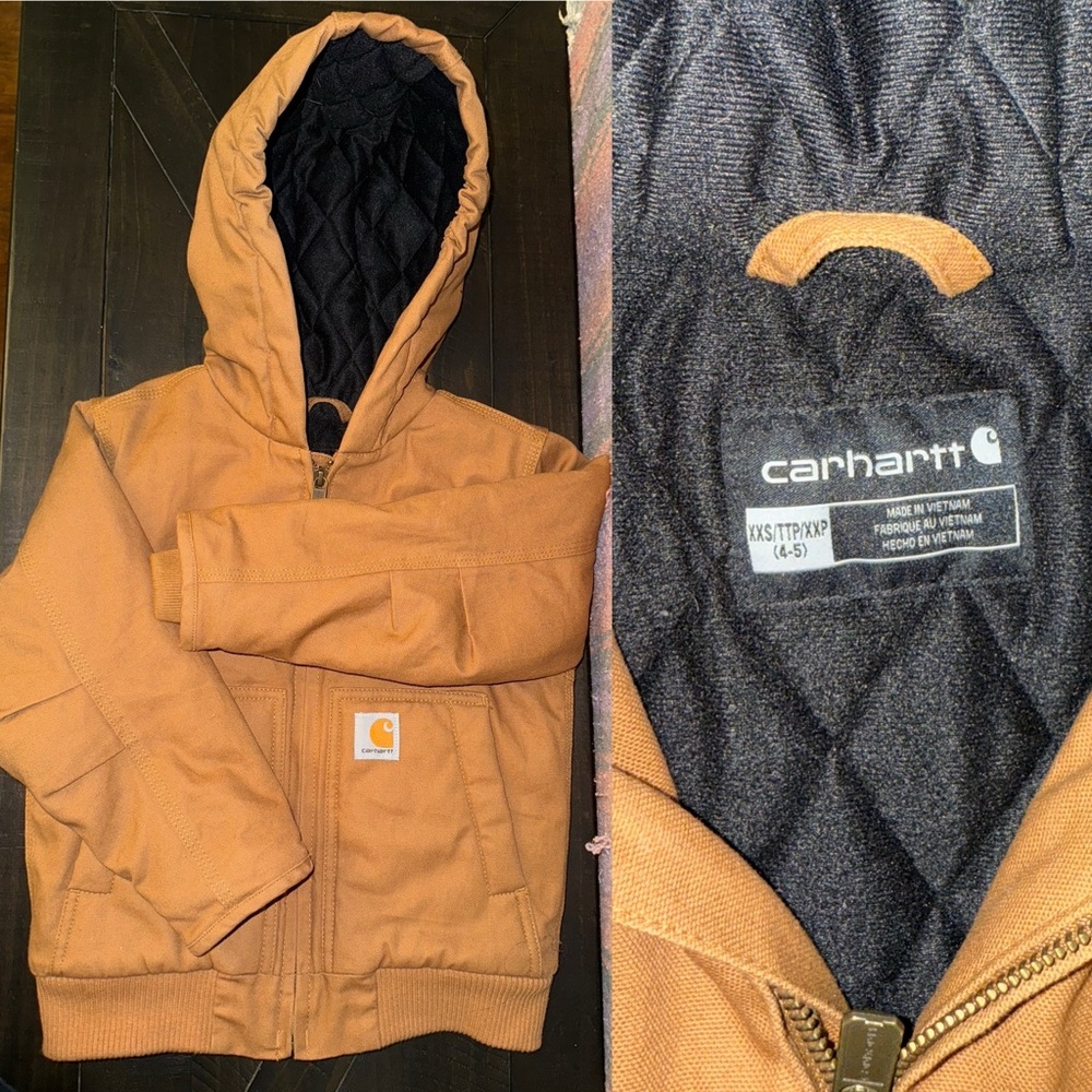Carhartt Tan Hooded Jacket